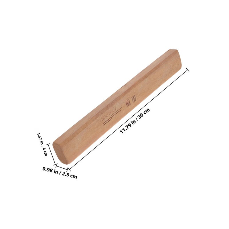 300mm Wooden Axe Handle Replacement Sturdy Grip for Repair Outdoor Gardening Tools - Image 3