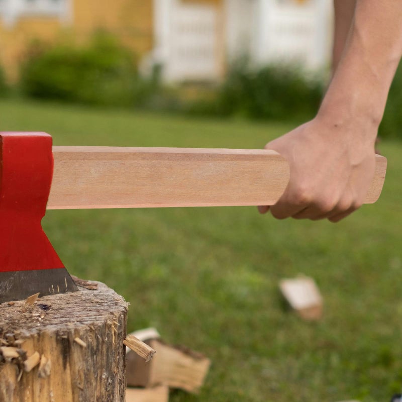 300mm Wooden Axe Handle Replacement Sturdy Grip for Repair Outdoor Gardening Tools - Image 5
