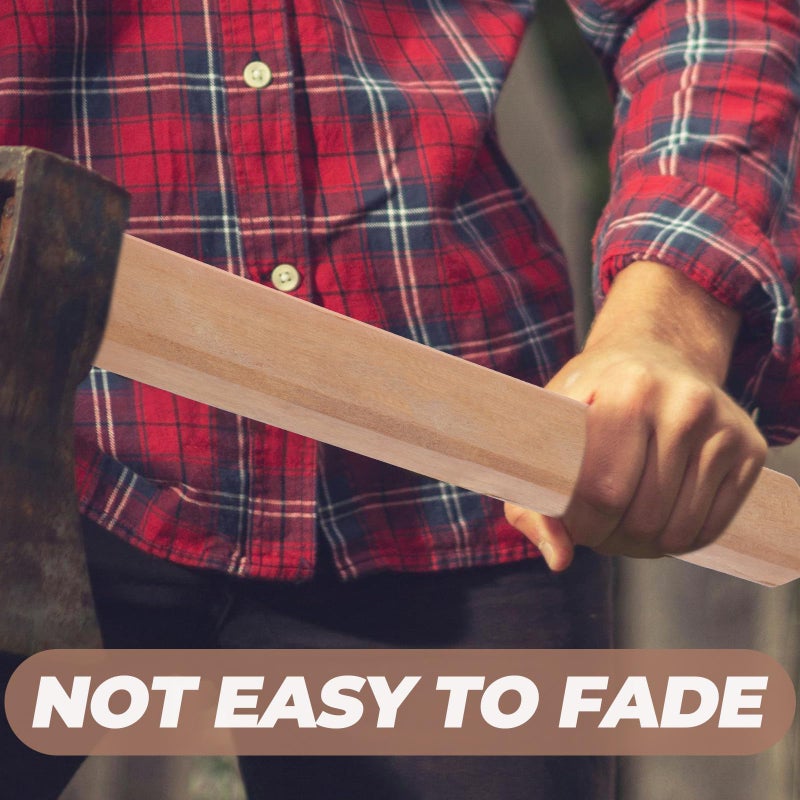 300mm Wooden Axe Handle Replacement Sturdy Grip for Repair Outdoor Gardening Tools - Image 4