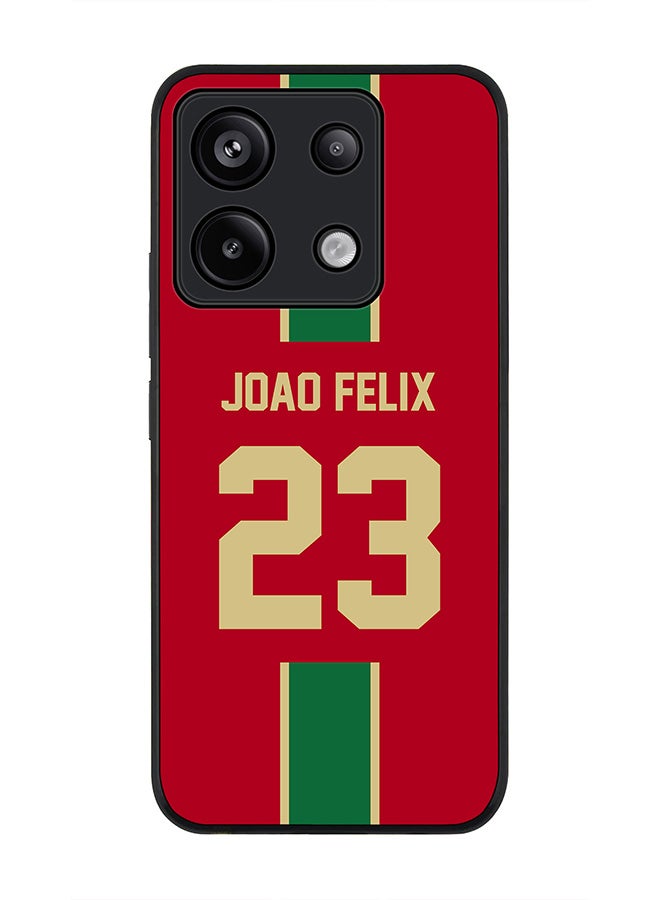 Stylizedd Rugged Black edge case for Poco X6 5G, Slim fit Cover - Football Team - Portugal, Player Name - Joao Felix - Image 1