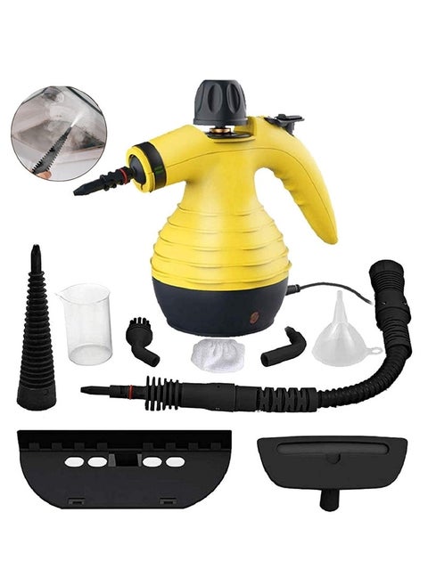 High Pressure Steam Cleaner 350ml 1200W, Multi-Purpose Handheld Steam Cleaner with 9 Accessories Perfect for Stain Removal in Car Upholstery, Home, Kitchen, Carpet, Sofa