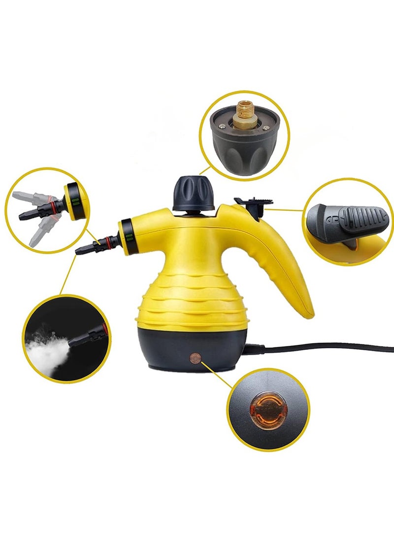 Beauenty - High Pressure Steam Cleaner 350ml 1200W, Multi-Purpose Handheld Steam Cleaner with 9 Accessories Perfect for Stain Removal in Car Upholstery, Home, Kitchen, Carpet, Sofa - Image 1