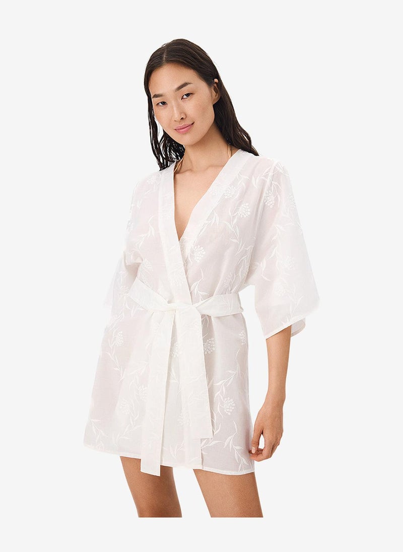 Penti Women Carine White Kimono - Image 3