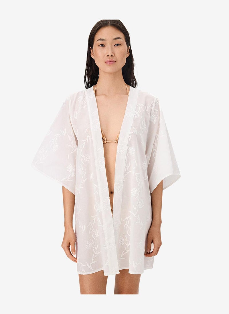 Penti Women Carine White Kimono - Image 4