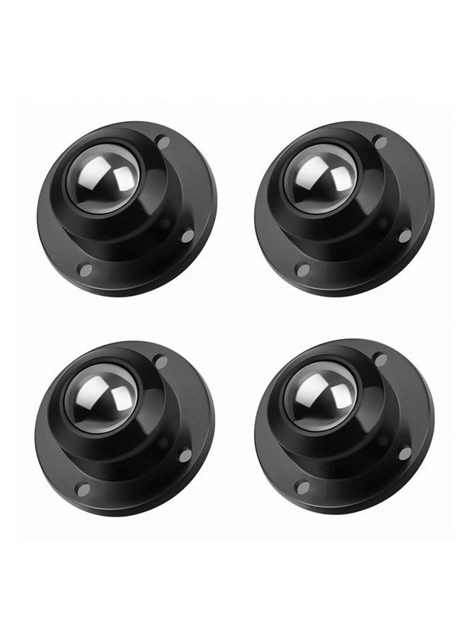 HASTHIP® 4pcs Caster Wheel Self Adhesive Caster Wheel 360° Swivel Wheels for Furniture, Small Appliance, DIY Modification Moving Table Heavy Duty Caster Wheels 200Kg Loading Capacity, Black - Image 1