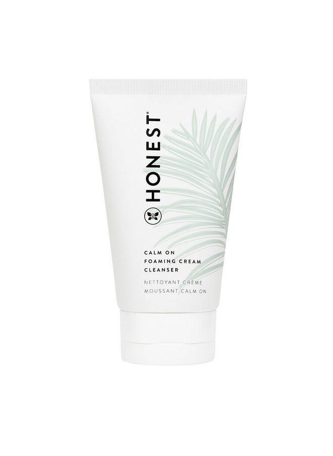 Honest Beauty Onest Beauty Calm On Foaming Cream Cleanser For Sensitive Skin ; Hyaluronic Acid + Calming Phytoblend ; Ewg Verified Vegan + Cruelty Free ; 4 Fl Oz  - Image 1