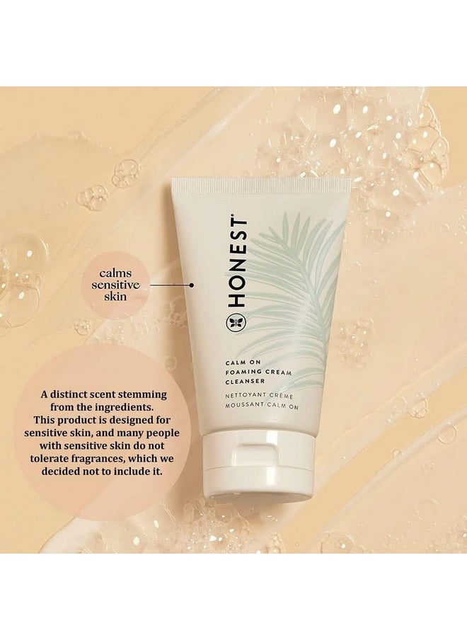 Honest Beauty Onest Beauty Calm On Foaming Cream Cleanser For Sensitive Skin ; Hyaluronic Acid + Calming Phytoblend ; Ewg Verified Vegan + Cruelty Free ; 4 Fl Oz  - Image 4