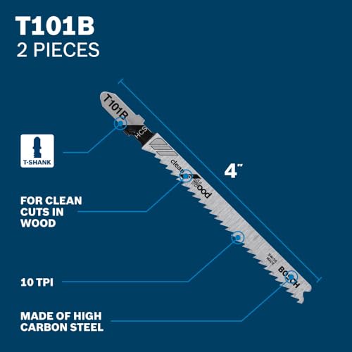 Bosch T5002 10 pc. T-Shank Jig Saw Blade Set for Wood and Metal - Image 2