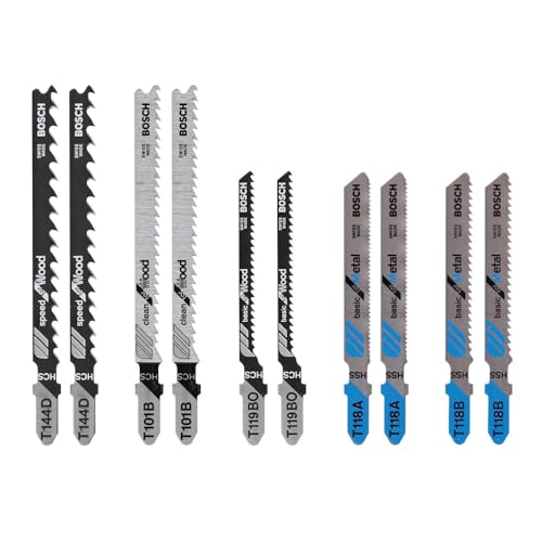Bosch T5002 10 pc. T-Shank Jig Saw Blade Set for Wood and Metal - Image 4