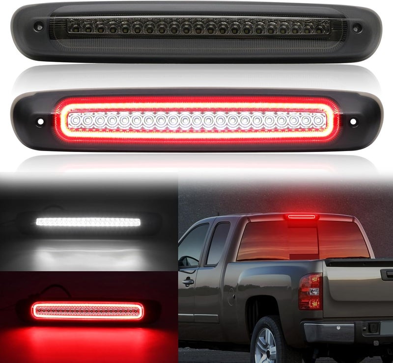 Mynoway Smoked Lens 3rd Third Brake Light Replacement for Sierra/Silverado 1500 2500 3500 & HD 2007-2013, H3T 2009-2010 - Image 1