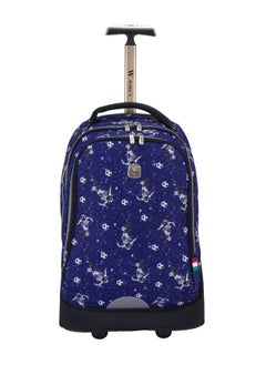 Wires 3 Piece Kids School Trolley Bag laptop compartment Big Wheels With Lunch bag & Pencil Case  - Image 2
