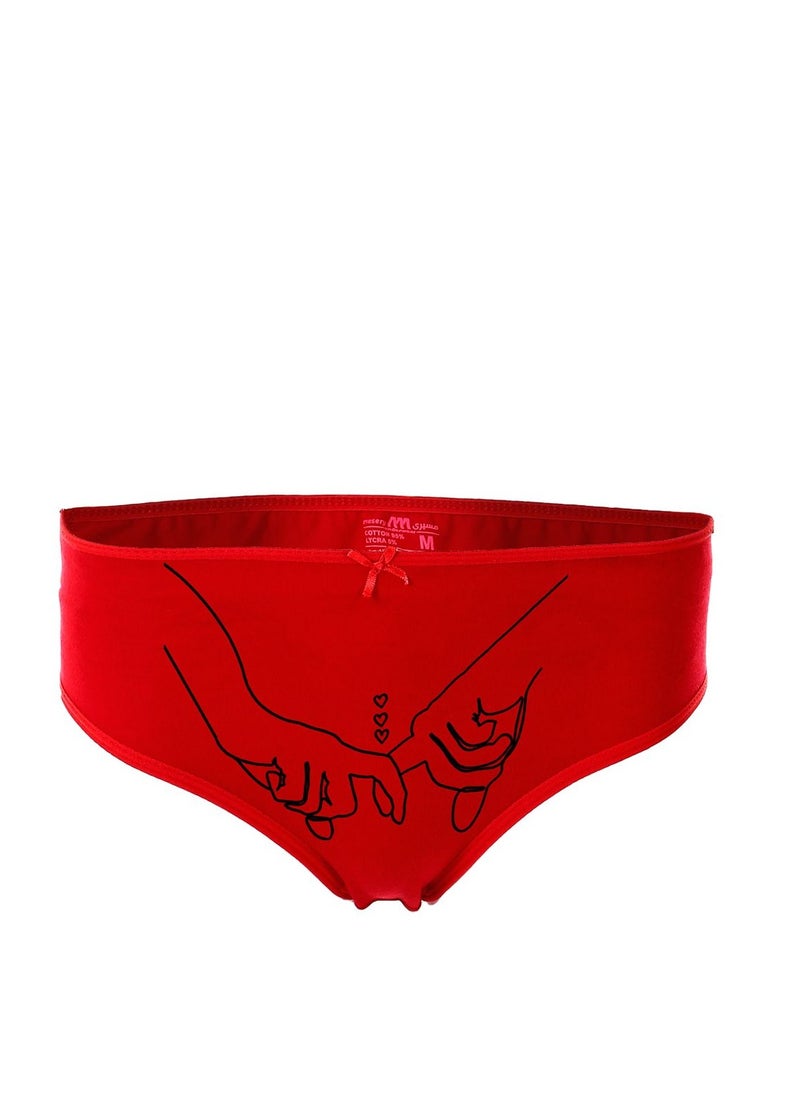 Mesery Mesery Bundle Of (6) Spaghetti Sleeves + Bundle Of Six Women Brief- Printed  - Image 3
