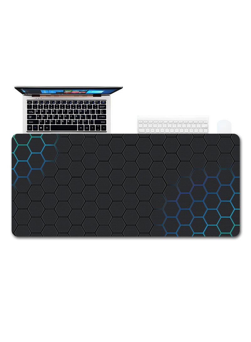 Loquat Honeycomb Pattern Exclusive For Esports Games Gaming Mouse Pad Extended Large Mat Desk Pad Stitched Edges Mousepad Long Mouse Pad And Non-Slip Rubber Base Mice Pad 900X400X3mm - Image 1