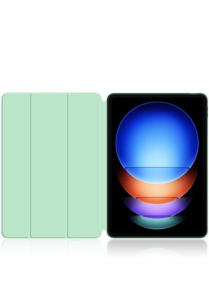 عام غطاء شاومي باد 7 إس برو 12.4 إنش 2025 - غطاء خلفي مرن من مادة TPU مع حامل قلم - Image 4