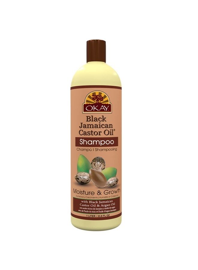 OKAY BLACK JAMAICAN CASTOR OIL MOISTURE GROWTH SHAMPOO 33oz - Image 1