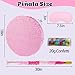 PCFING 18 Inch Round Blank Piata Diy with 30 Inch Piata Stick Blindfold Confetti for Boy Girl Adult Birthday Party Game Decorations Anniversary Celebration Fiesta Pink - Image 4