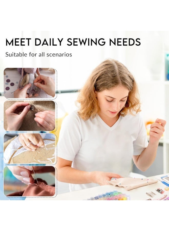 Sewing Kit for Adults,Needle and Thread Kit for Sewing,Professional Sewing Supplies Accessories with Tailor Scissors,38XL Thread,Yarn Snips and More for Travel Home Beginners - Image 4