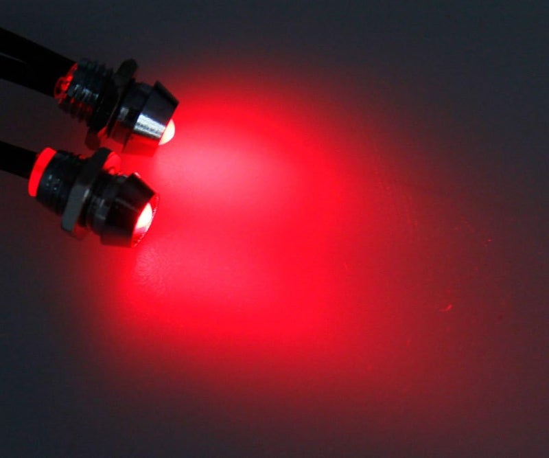 Micro Traders 2x 6mm Red LED Car Panel Indicator Lamp - Image 2