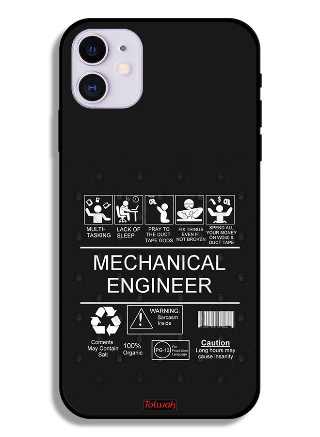 Tolwak Apple iPhone 11 Protective Case Mechanical Engineer Sticker - Image 2