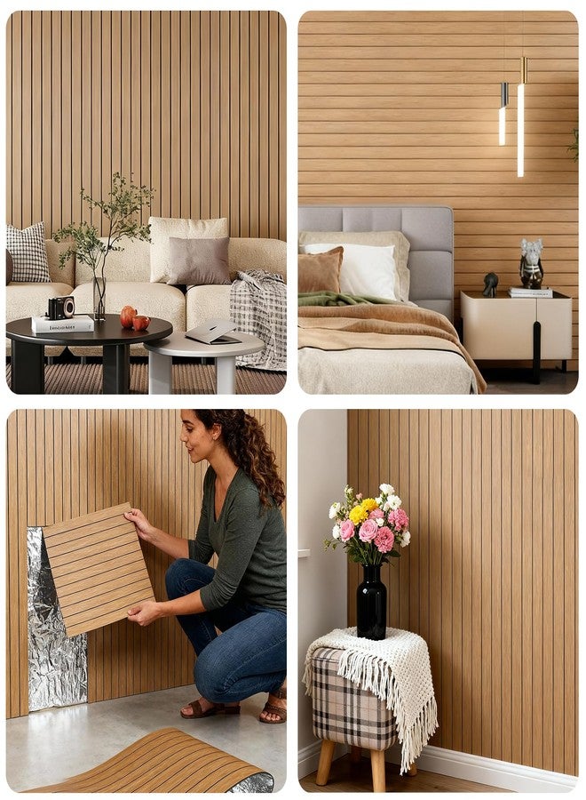 NAMAII 3D Wall Panels Peel and Stick - 15.74"x118" PVC FauxWood Grain Texture, Self Adhesive Waterproof Wall Covering, DIY Accent Wall, Sofa Background Backsplash & Modern Home Decor, Covers 12.9 sq.ft - Image 4