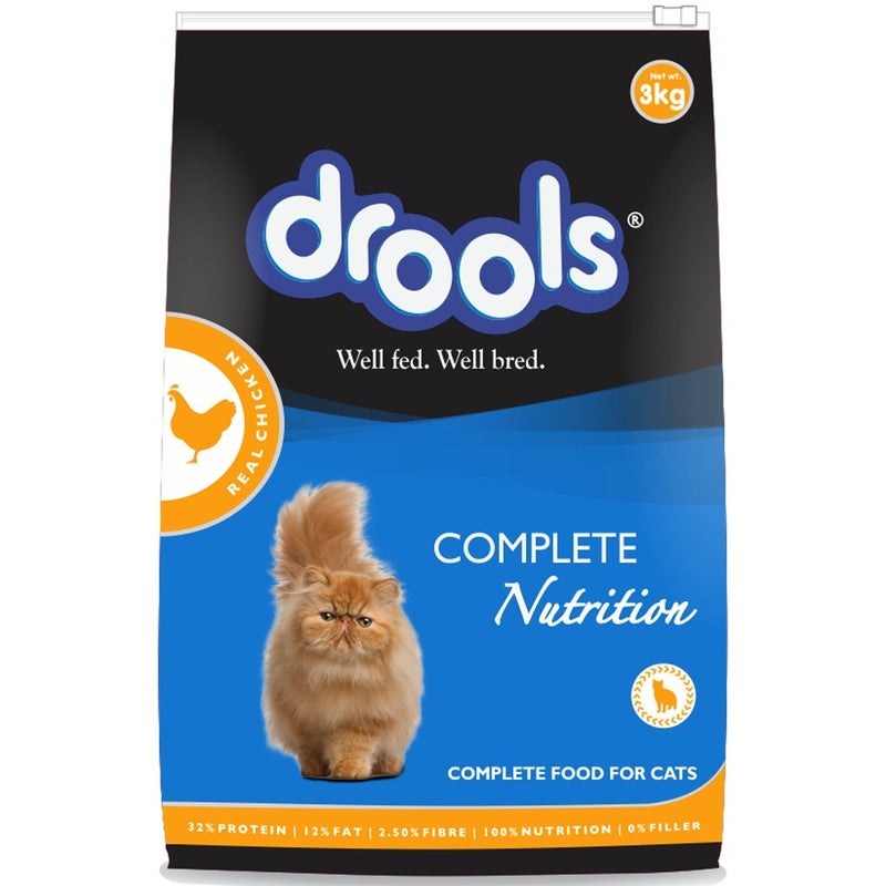 Drools Real Chicken Adult Cat Food, 3kg - Image 1