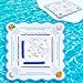 gisgfim طاولة Mahjong عائمة مع قواعد للعبة البوكر على الجانبين لطاولة ألعاب الورق Scrabble الدومينو طاولة Mahjong للسباحة في المسبح وحوض الاستحمام الساخن لوازم حفلات الشاطئ الصيفية - Image 2