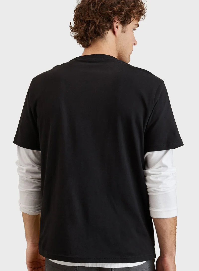 امريكان ايجل Graphic Crew Neck T-Shirt