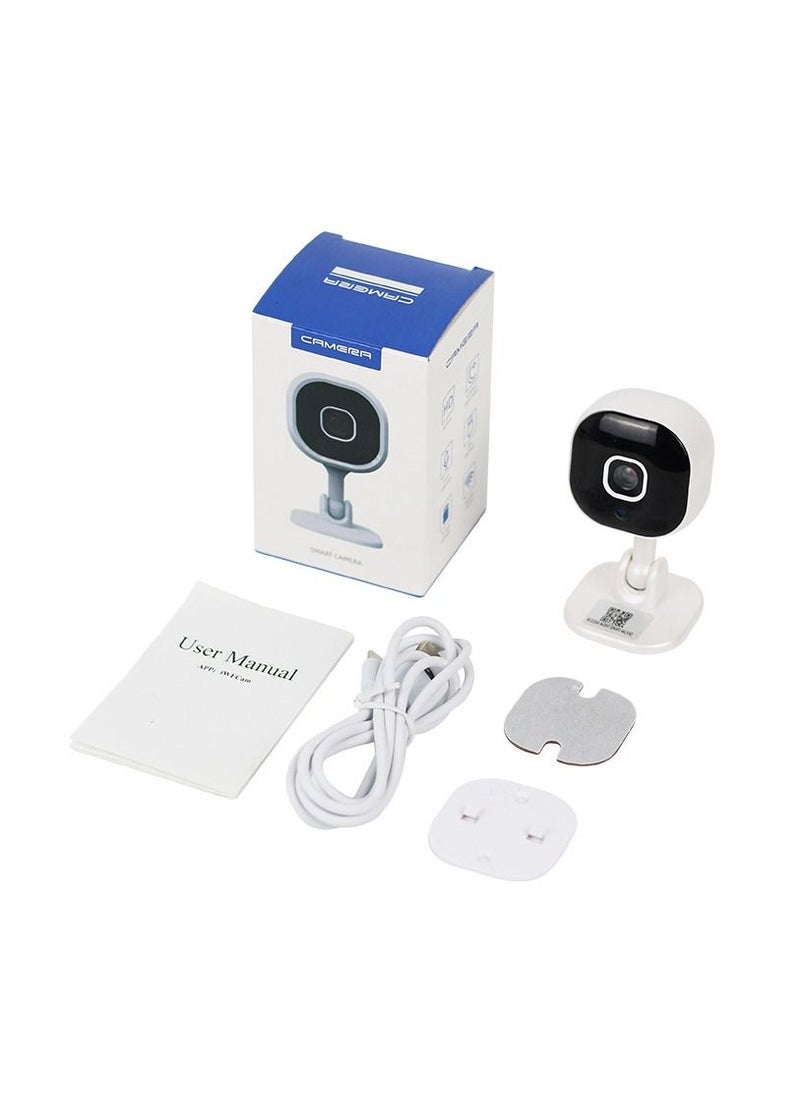 Generic - Wi-Fi Smart Home Security Camera, 720p HD Indoor Camera Monitor with Motion Detection Function, Wired Cameras 360° Tilt/Pan Night Vision, 2-Way Audio, Cloud SD Card Storage - Image 1