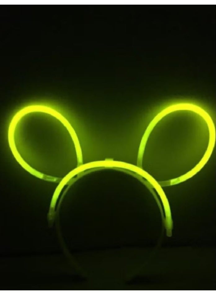 Glow Bunny Ears Hairpin Headband