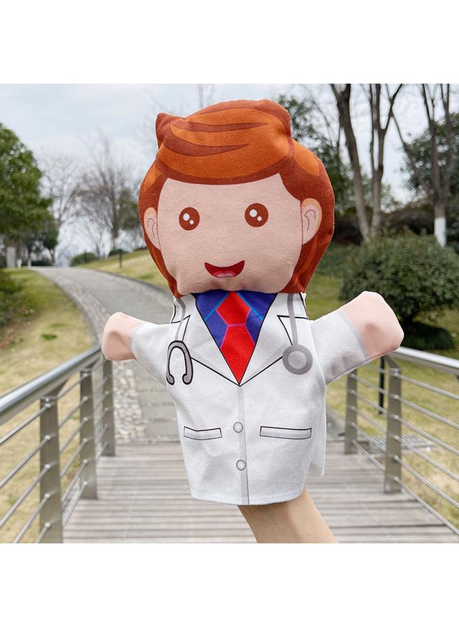 الأزرق جي دبليو لعبة قطيفة احترافية جديدة ، دمى كبيرة الحجم ، قفازات ، قفازات ، طبيب شرطة ، رضي الطفل - Image 1