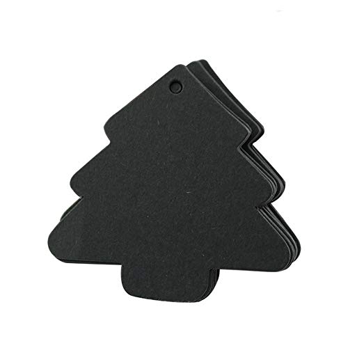 BinaryABC Christmas Tree Gift Tags,Paper Tags,Price Tags with String,DIY Kraft Blank Hang tag 150pcs - Image 5