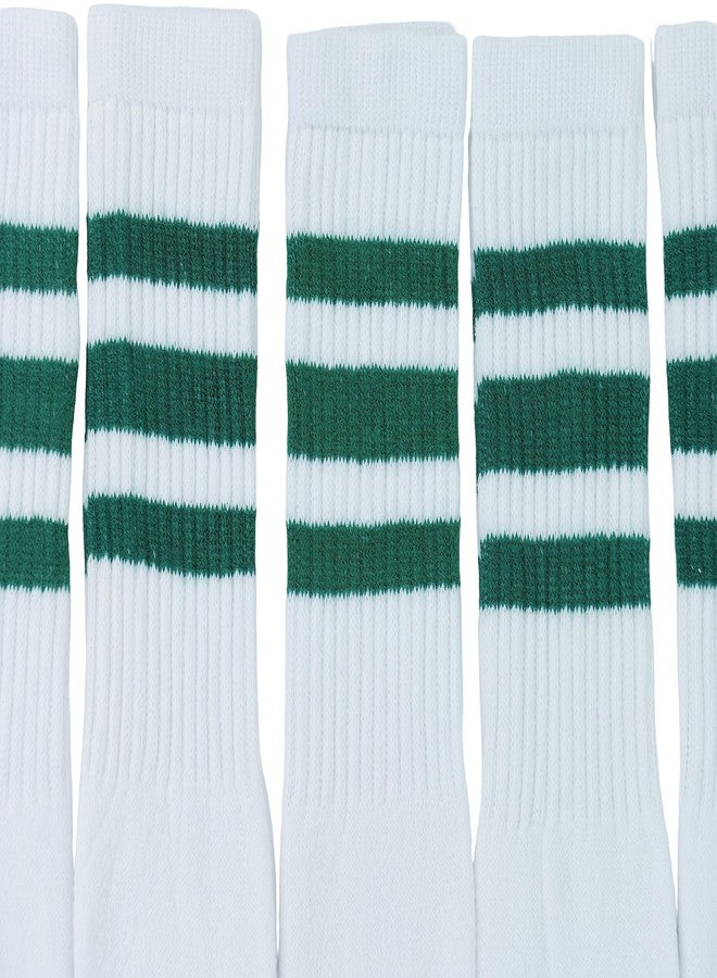 مجموعة جوارب نسائية من ToBeInStyle، 3 أزواج، جوارب طويلة مخططة بألوان مختلفة - خطوط خضراء - Image 3
