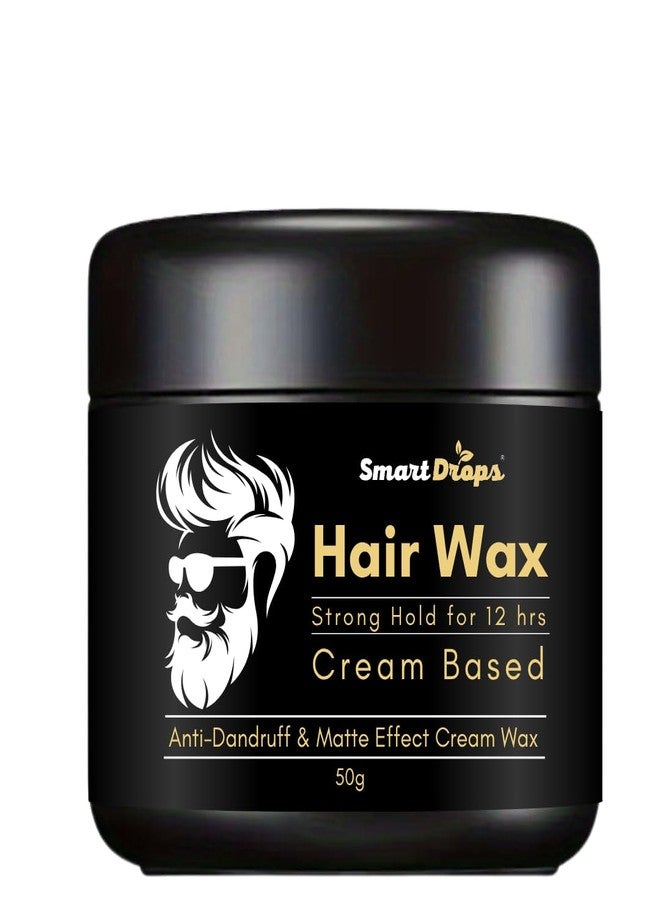 Smartdrops Hair Cream Wax | Hair Wax Men | Styling Wax | Glossy Finish | Shine | Strong Hold | For Men - 50gm | Cream Based Wax - Image 1