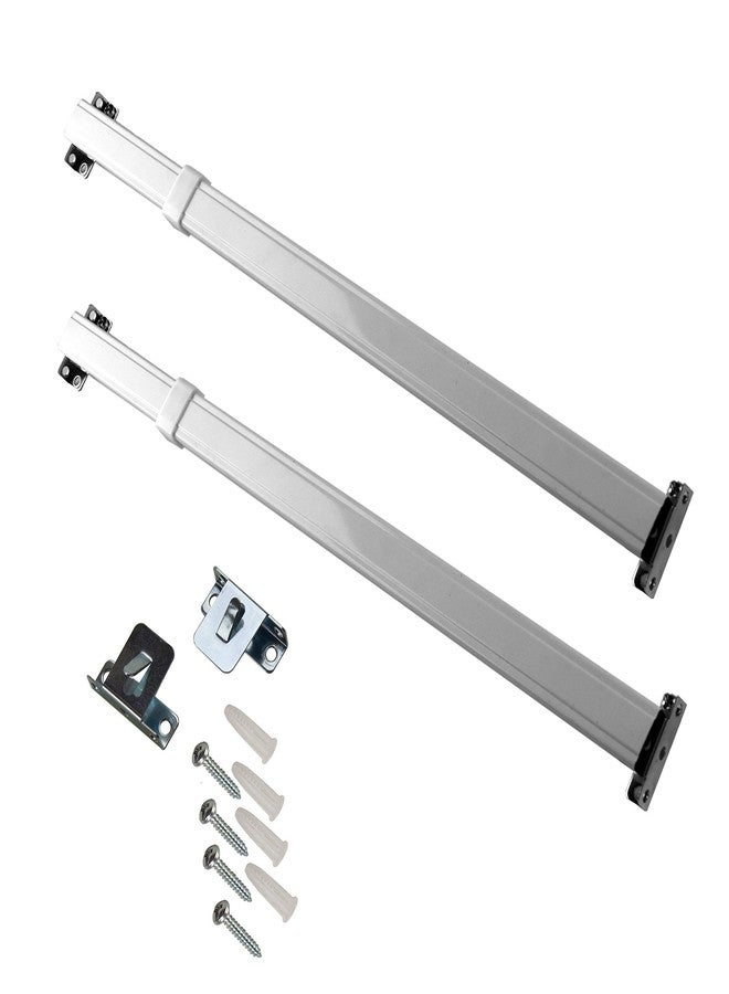Rod Desyne KSH-2036 Flat Sash Rod (Set of 2), 20-36 inch, White - Image 1