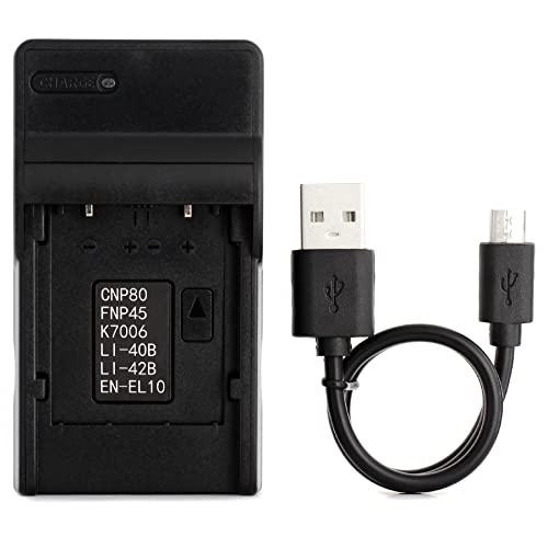 Norifon KLIC-7006 USB Charger for Kodak EasyShare M200, M22, M23, M522, M530, M531, M532, M5350, M5370, M550, M552, M575, M577, M580, M583, M750, MD30 Camera and More - Image 1