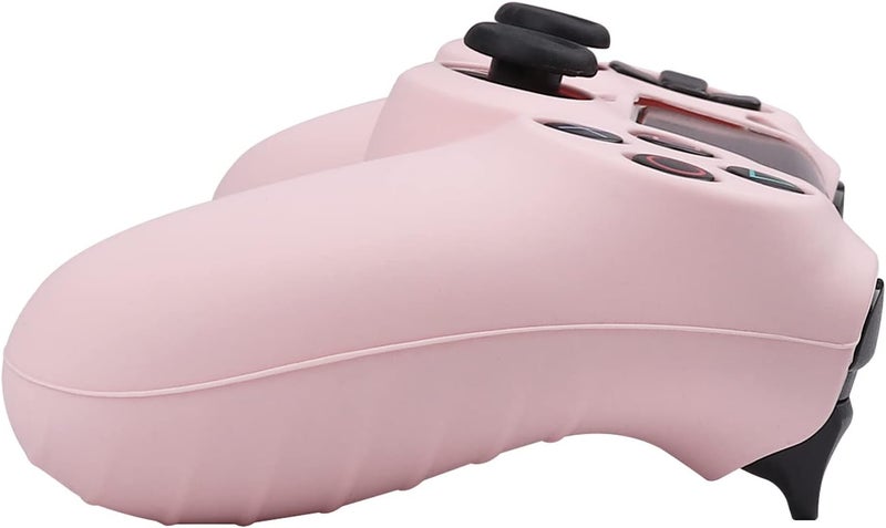 RALAN Pink Controller Skins for PS4, Silicone Controller Cover Skin Protector Compatible with PS4 Slim/PS4 Pro Controller (Pink Pro Thumb Grip x 6,Skull Cap Grip x 2)(Camouflage +White - Image 4