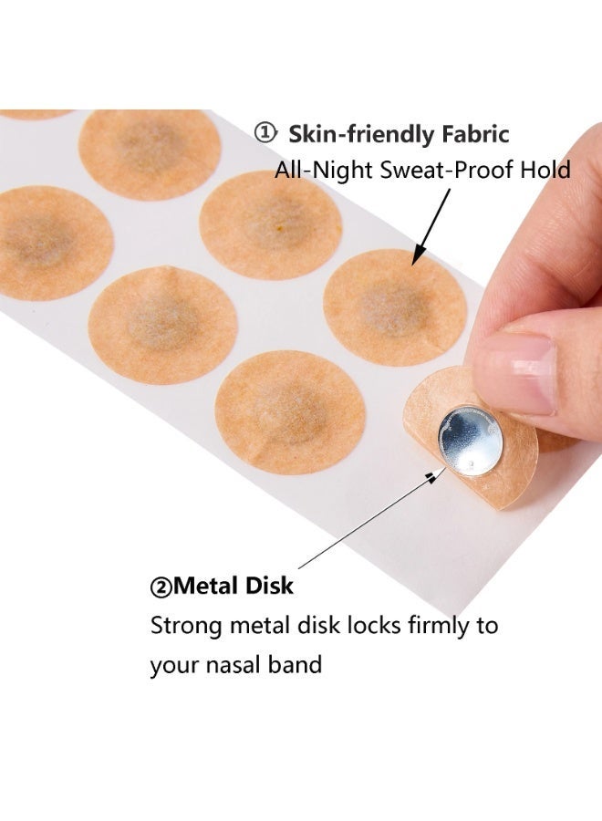 120PCS/60 Day Anti-Snoring Magnetic Nasal Strips Refill Tabs Pack, Sleep Nasal Strips for Home And Travel, Reduce Snoring, Enhanced Breathing, Improve Sleep Quality Snoring(Round type） - Image 3