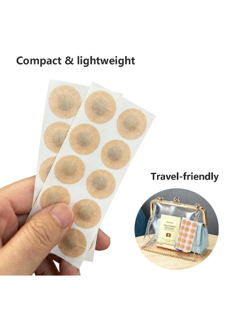 120PCS/60 Day Anti-Snoring Magnetic Nasal Strips Refill Tabs Pack, Sleep Nasal Strips for Home And Travel, Reduce Snoring, Enhanced Breathing, Improve Sleep Quality Snoring(Round type） - Image 4