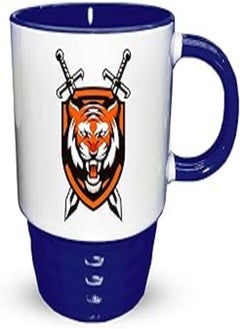 FMstyles Ma020 - Tiger With Sword Half Tone Blue Mug 10x10x10Cm Navy Blue - pzsku/Z96A66D13D7453919E426Z/45/_/1723236156/9a10a760-abae-4266-ad04-a4f956a22962