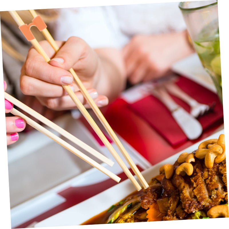 Reusable Chopstick Holder Clips 5Pcs Orange Multi Functional Home Restaurant - Image 4