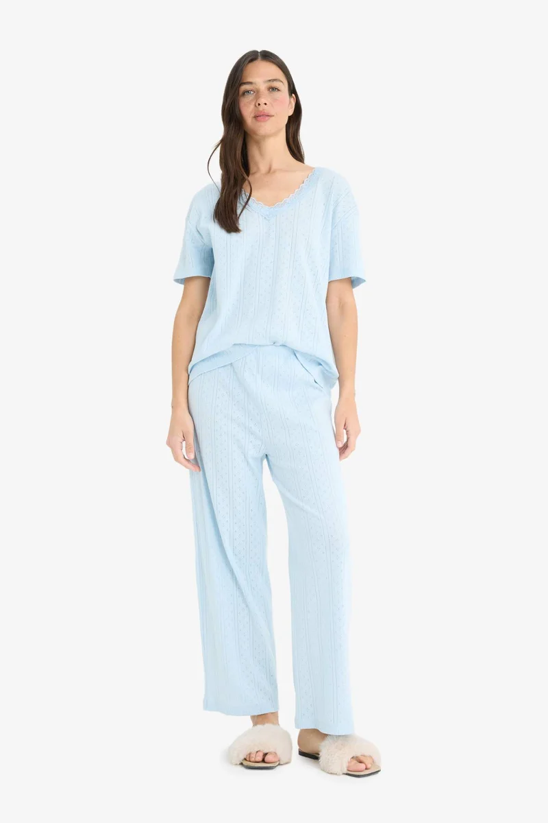 Fall in Love Regular Fit Short Sleeve 2 Piece Set