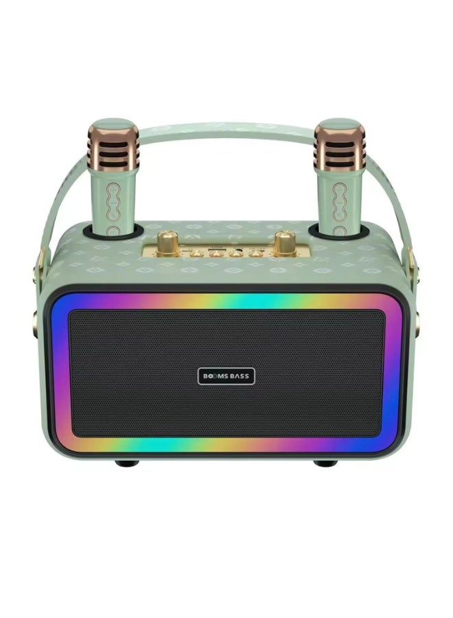 ELTRAZONE M3201 Wireless Bluetooth Speaker with Karaoke Subwoofer, 3600mAh Battery, RGB Party Lights, Portable Outdoor Sound System – Compatible with Phone, Tablet, TV & Laptop - Image 1