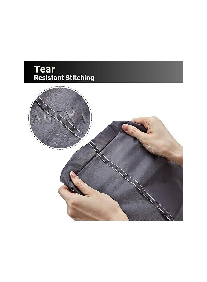 أريكسا حقيبة غسيل ملابس للسفر من أريكسا، عبوة من قطعتين، كبيرة جدًا، منظم للملابس المتسخة، كبيرة بما يكفي لحمل 4 أحمال غسيل، سهلة التركيب في سلة الغسيل أو السلة - Image 5