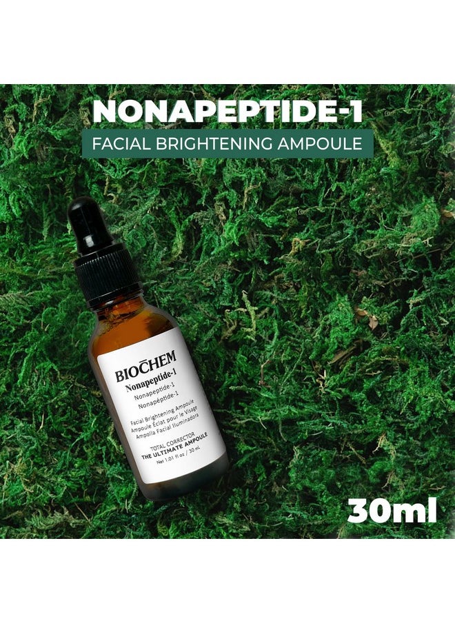 Biochem - Nonapeptide1 Facial Brightening Ampoule 1.01 Fl Oz / 30 Ml Skin Tone Correcting & Powerful Blend Formula For Facial Wrinkles & Fine Lines - Image 1