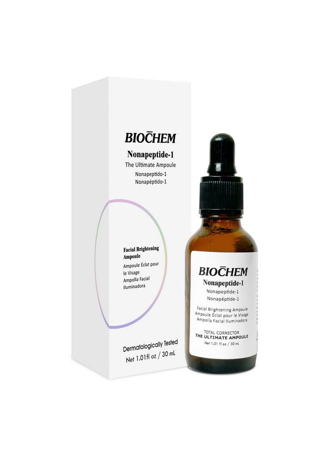 Biochem - Nonapeptide1 Facial Brightening Ampoule 1.01 Fl Oz / 30 Ml Skin Tone Correcting & Powerful Blend Formula For Facial Wrinkles & Fine Lines - Image 1