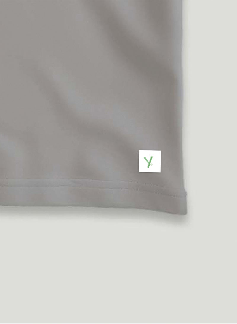 LUAY Unisex 100% Bamboo based Ultra-Soft fabric Half Sleeve T-Shirt with Adventure Print-Grey - Image 4