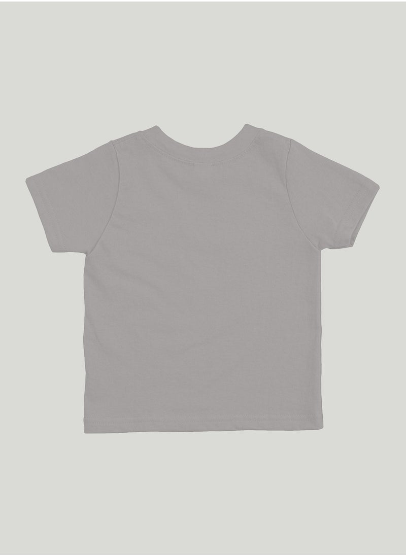 LUAY - Unisex 100% Bamboo based Ultra-Soft fabric Half Sleeve T-Shirt with Adventure Print-Grey - Image 1