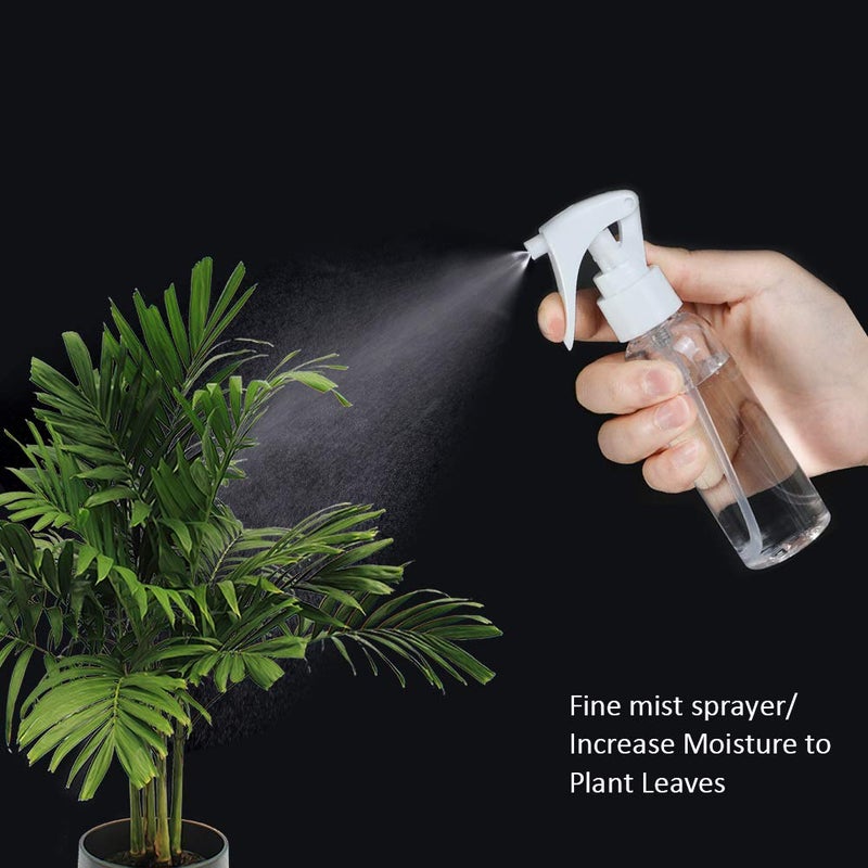 TANCANO Travel Size Spray Bottle  3.4Oz/100Ml Plastic Fine Mist Spray Bottle Set  Refillable Liquid Containers  3Pcs Clear Trigger Sprayer With Funnel And Labels For Styling Kitchen Home Office Cleaning - Image 3