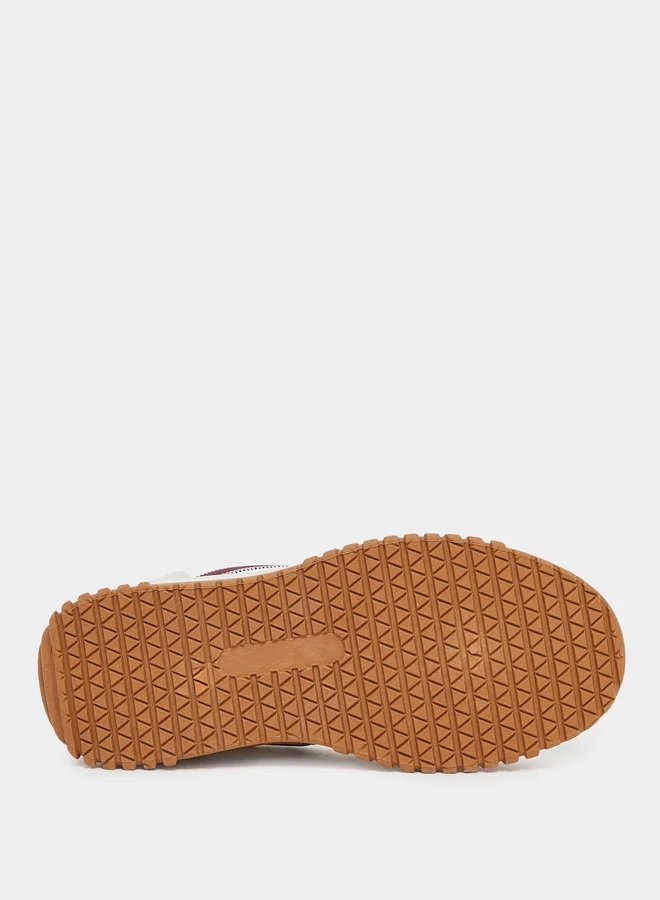 Styli Styli Retro Sole Panelled Lace-Up Sneakers