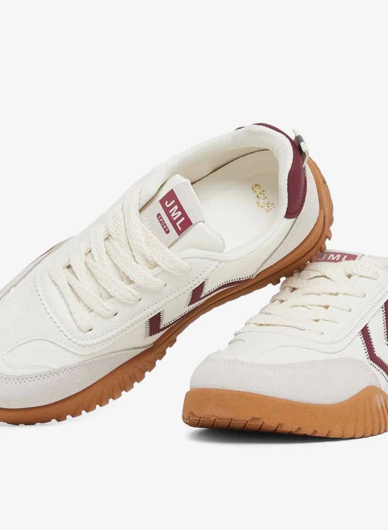 Styli Active  Retro Sole Panelled Lace-Up Sneakers for Women | Best Price UAE